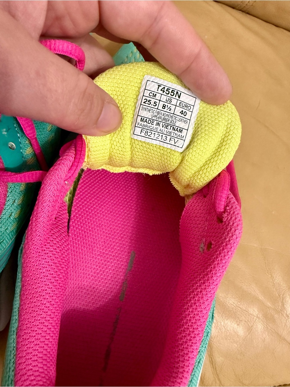 ASICS Gel-DS Trainer 19 Women's 8.5 Emerald Pink Lime Running Sneakers - Picture 11 of 12